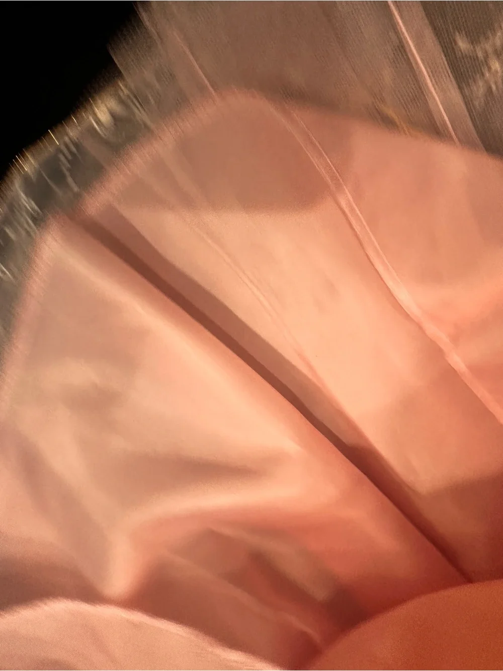 Sleeping Beauty Pink Gold Princess Tulle Capelet with Jewel Trim